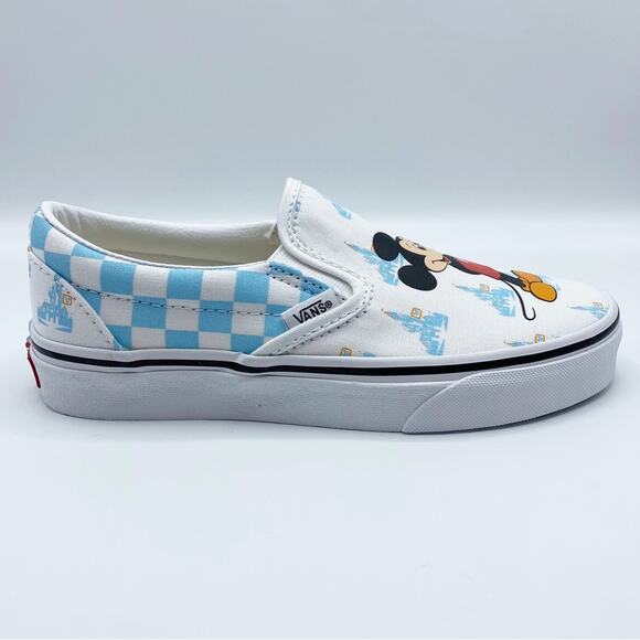 Vans Walt Disney World 50th Anniversary Mickey Mouse/Cinderella Castle Slip Ons - Picture 5 of 13
